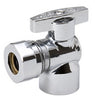 BK Products ProLine 1/2 in. FIP X 7/16 in. Compression Brass Angle Stop Valve
