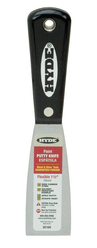 Hyde 1-1/2 in. W High-Carbon Steel Flexible Putty Knife (Pack of 5)