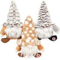 Spot Woodsy Gnome Plush Dog Toy with Squeaker Assorted Colors 12 in.