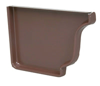 Amerimax 0.5 in. H x 3.5 in. W x 5.25 in. L Brown Aluminum K Left End Cap (Pack of 15)