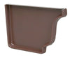 Amerimax 0.5 in. H x 3.5 in. W x 5.25 in. L Brown Aluminum K Left End Cap (Pack of 15)