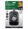 Prime Outdoor Mechanical Timer 125 V Black
