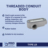 Sigma Electric ProConnex 1/2 in. D Die-Cast Aluminum Conduit Body For Rigid 1 pk