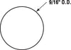 Prime Line Textured Plastic White Round Self-Adhesive Screw Hole Cover 9/16 Dia. x 0.3 L in.