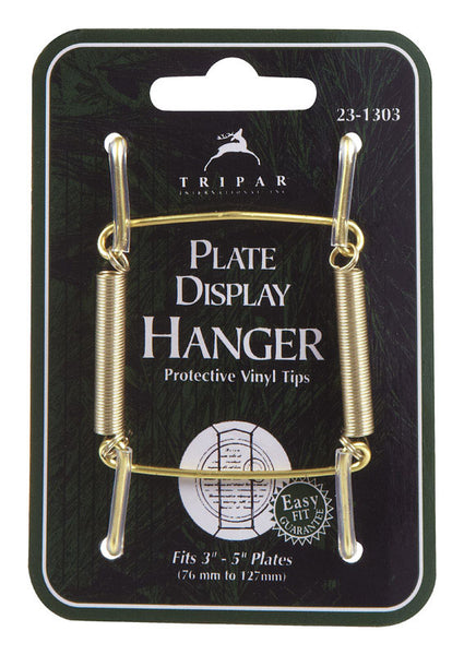Colgador de placa de latón Tripar de 3 a 5 pulgadas, paquete de 1 (paquete de 6)