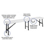 Cosco White Plastic Casual Folding Bench 1 pk