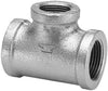Anvil 3/4 in. FPT X 1/2 in. D FPT 3/4 in. D FPT Galvanized Malleable Iron Reducing Tee