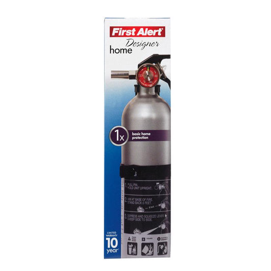 First Alert Designer Fire Extinguisher for Household OSHA/US Coast Guard Agency Approval (Pack of 4)