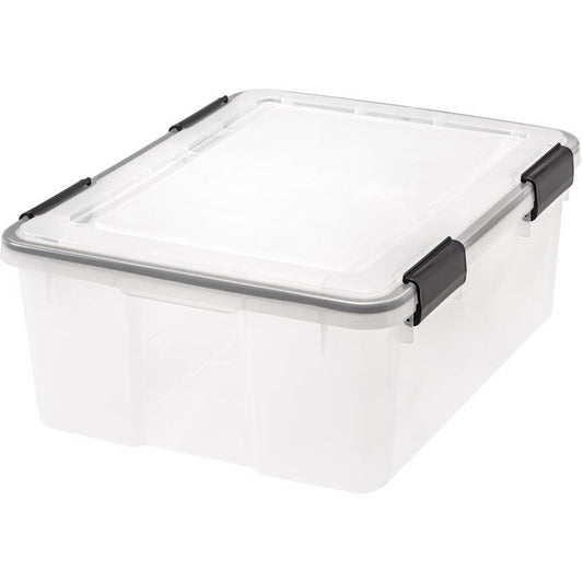 Iris WEATHERTIGHT 7.7 in. H x 15.7 in. W x 19.7 in. D Stackable Storage Box (Pack of 6)