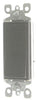 Leviton Decora 15 amps Three Pole Rocker AC Quiet Switch Brown 1 pk