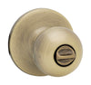 Kwikset  Polo  Antique Brass  Steel  Privacy Knob  3  Right or Left Handed