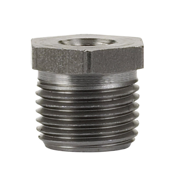 Buje hexagonal de acero negro Billco MPT de 3/4 pulg. x 3/8 pulg. de diámetro (paquete de 5)
