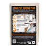 Trimaco 04328 4' X 12' White Canvas Stay Put Drop Cloth