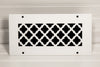 Steelcrest Designer 10 X 4 Wall /Ceiling White Return Vent Cover, With Face Mounting Screw Holes, No Damper
