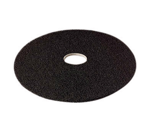 3M 17 in. Dia. Non-Woven Natural/Polyester Fiber Floor Polishing Pad Black (Pack of 5)