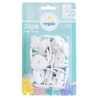 Regalo White Plastic Outlet Safety Plugs 24 pk