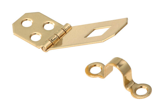 National Hardware Solid Brass 2-3/4 in. L Hasp 1 pk