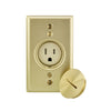 Leviton Brass Black 1-Gang Thermoplastic Tamper Resistant Face Straight Blade Receptacle 15A 125V - Deal of The Week