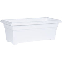 Novelty Countryside Patio Planter White 27 in. x 10 in. x 12 in.