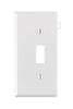 Leviton 002-0pse1-00w White Decora 1-Gang Gfci End Panel Sectional Toggle Wallplate