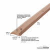 M-D BUILDING PRODUCTS 0.75 in. H X 1.44 in. W X 72 in. L Unfinished Unfinished Hardwood Carpet Trim