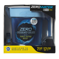 ZeroWater Ready-Pour 7 cups Blue Water Filtration Pitcher - Deal of The Week