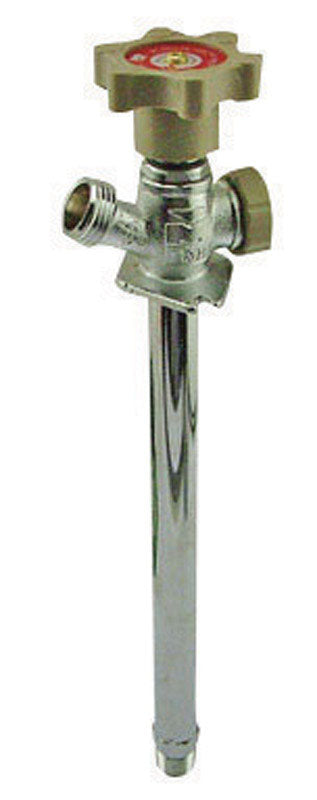 BK Products ProLine 1/2 in. MPT X 8 in. Compression Anti-Siphon Brass Sillcock Valve
