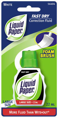 Paper Mate Liquid Paper White Correction Fluid 0.74 oz
