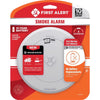 First Alert 10 Year Slim Battery-Powered Photoelectric Smoke Detector 1 pk (Pack of 4)