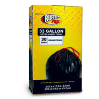 Ruffies Pro 33 gal Trash Bags Drawstring 30 pk 0.95 mil
