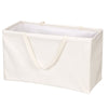 Whitney Design White Rectangular Canvas Collapsible Krush Container 13 H x 11 W x 22 L in.