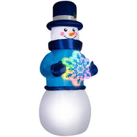 Gemmy Airblown LED Lightshow Rainbow Wave Snowman 12 ft. Inflatable