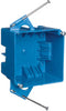 Carlon New Work 32 cu in Square PVC 2 gang Junction Box Blue