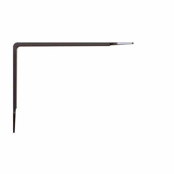 Knape & Vogt Heartland Black  Steel Decorative Bracket 8 in. L (Pack of 8).