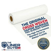 The Liner Guys - Wide Roll 12 Mil Crawl Space Vapor Barrier (4' x 200'), Heavy-Duty White Woven Sheeting for Faster Encapsulation, Superior Moisture Protection, and Sub-Slab Use