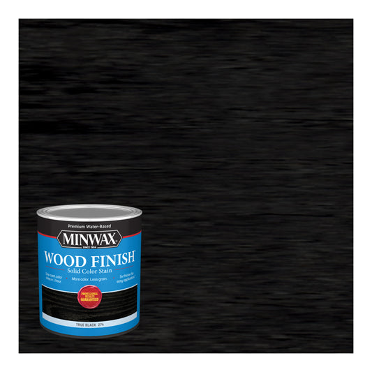 Minwax Wood Finish Water-Based Solid True Black Water-Based Wood Stain 1 qt (Pack of 4)