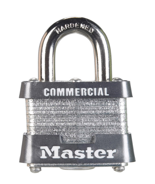 Master Lock 1-5/16 in. H x 1-5/8 in. W x 1-1/2 in. L Steel Double Locking Padlock 1 pk Keyed Alike (Pack of 6)