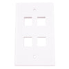 Monster Just Hook It Up White 4 gang Plastic Keystone Wall Plate 1 pk