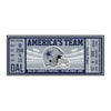 NFL - Dallas Cowboys Ticket Runner Rug - 30in. x 72in.