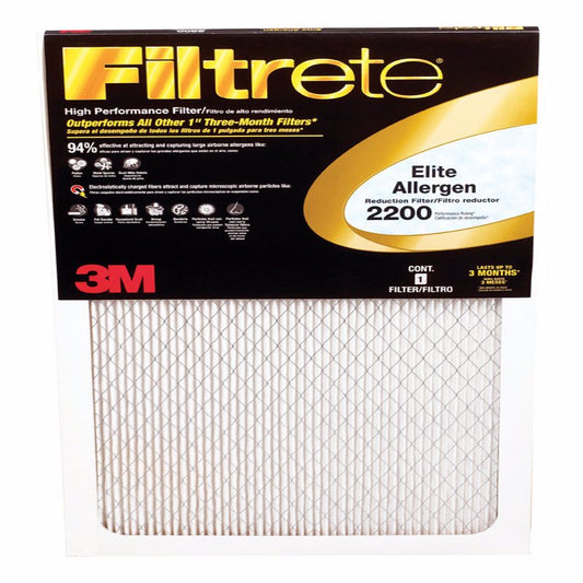 3M Filtrete 20 in. W x 25 in. H x 1 in. D Pleated Air Filter (Pack of 4)