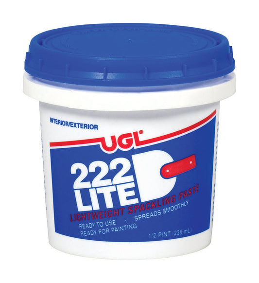 UGL 222 Lite Ready to Use White Spackling Paste 1/2 pt