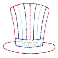 Celebrations Patriotic Silhouette Window Decor Metal 1 pk