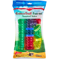 Kaytee CritterTrail Fun-Nels Assorted Tubes Display, 16-Piece Set, Assorted Colors