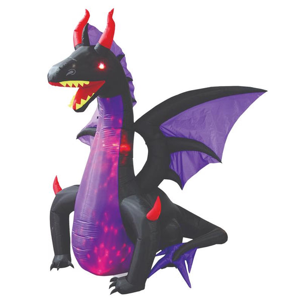 Dragón inflable preiluminado de 8 pies para celebraciones