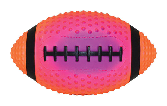 Hedstrom Multicolored Rubber Football 8.5 in. for Recommended Age 3+ Years