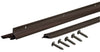 M-D Bronze Aluminum/Vinyl Weatherstrip For Doors 36 in. L X 1.38 in.