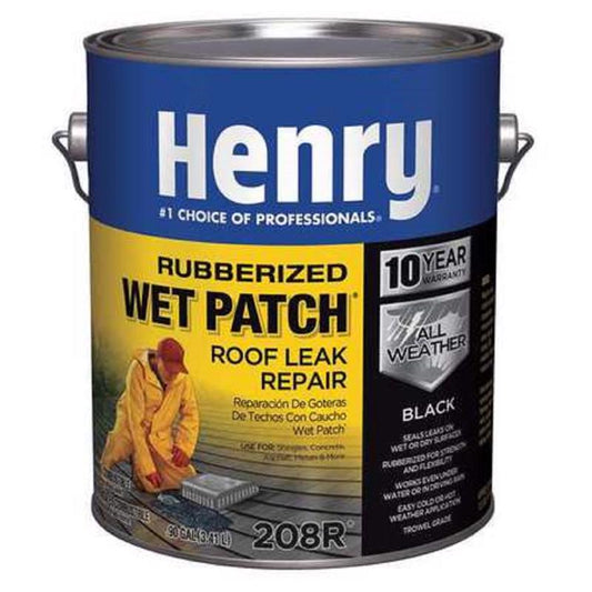 Henry Smooth Black Rubber Sbs Rubber Modified Roof Cement 1 gal. (Pack of 4)