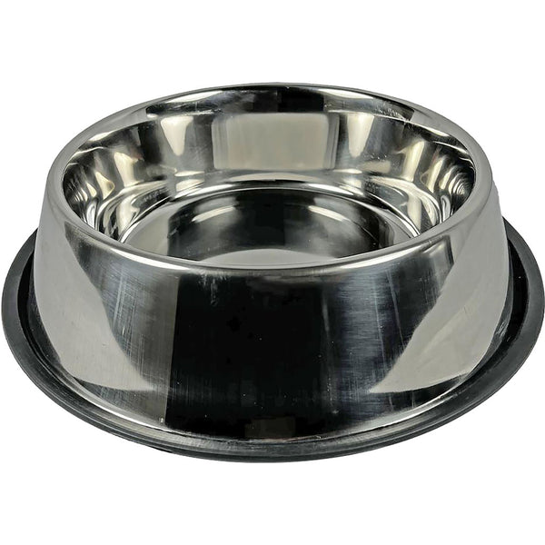 Comedero para perros de acero inoxidable antivuelco