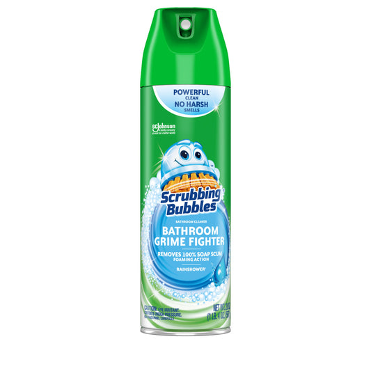 Scrubbing Bubbles Rainshower Scent Bathroom Cleaner 20 oz Foam (Pack of 12)