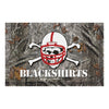 University of Nebraska Blackshirts Camo Rubber Scraper Door Mat